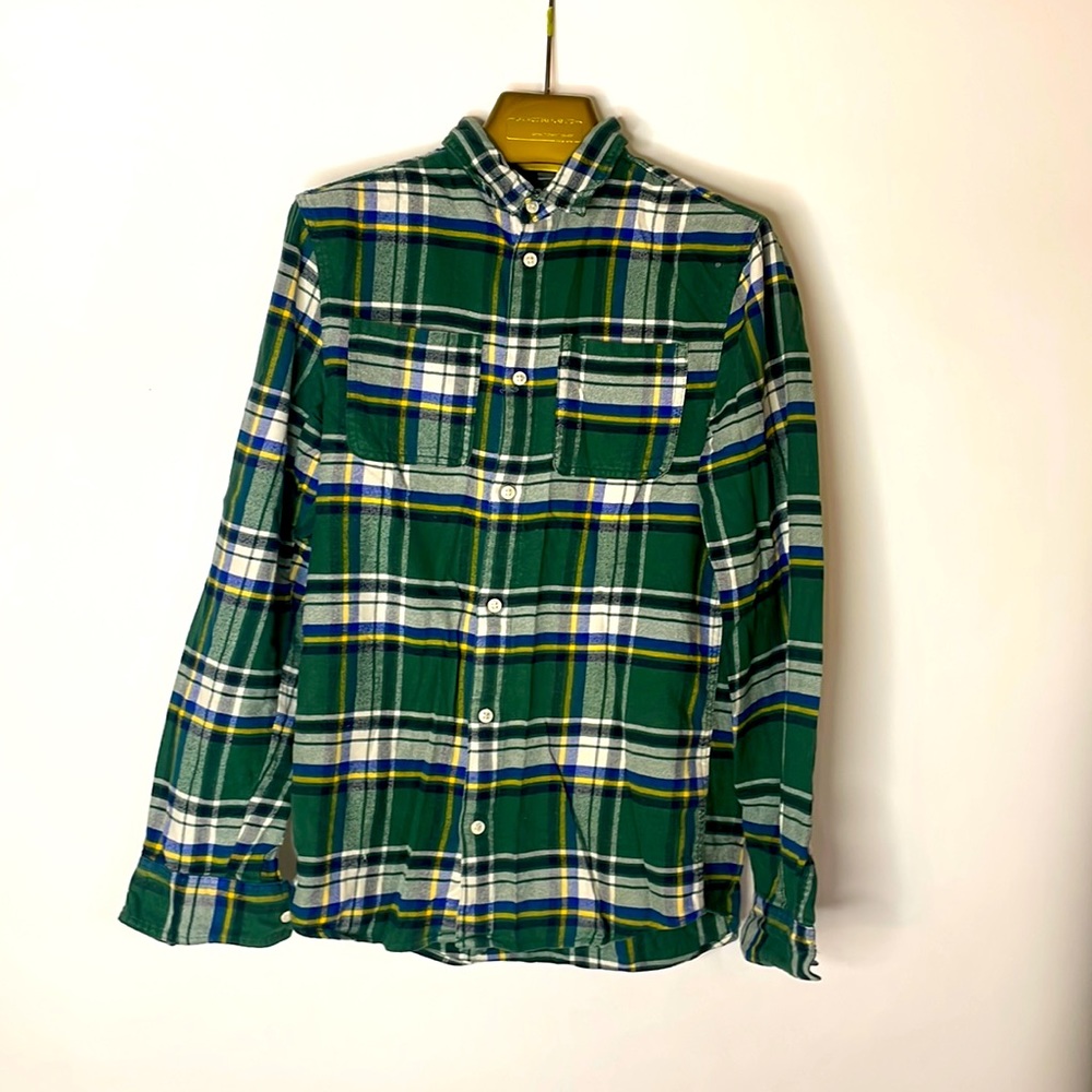 Cotton Flannel Button Down Shirt